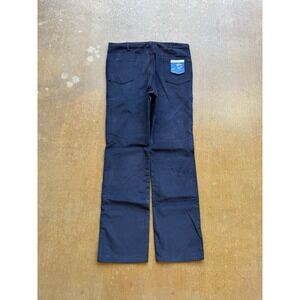 VTG 80s JCPenney Plain Pockets Black Corduroy Straight Leg Pants 40Wx36L (NEW)